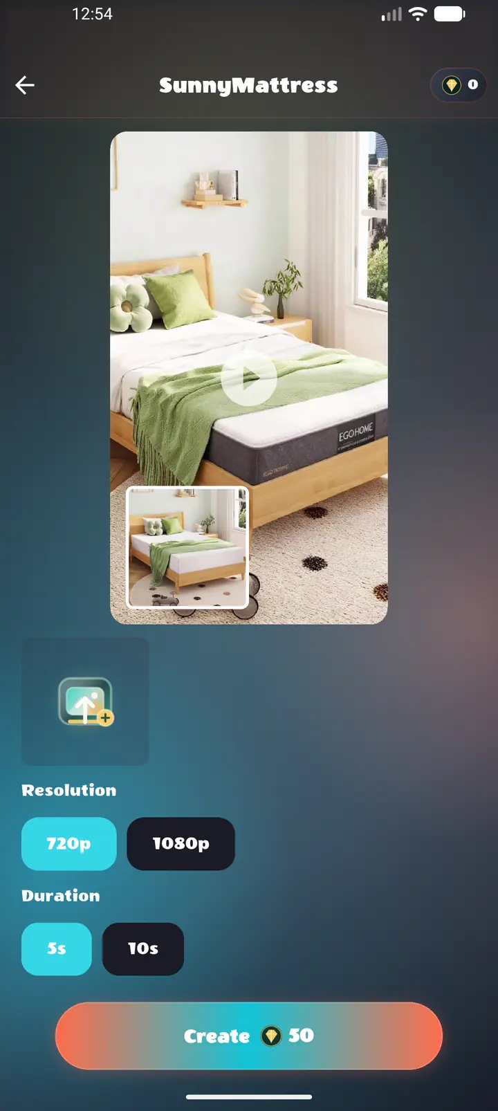 Preview screen